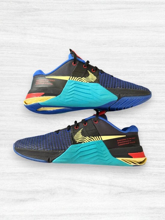 Nike Metcon Mens 10 Training Shoes Multicolor Black Blue Red Gym Crossfit HIIT main image 4